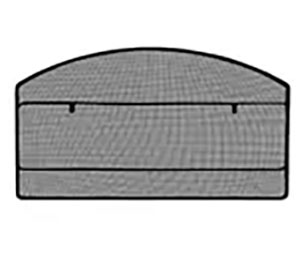 Black Mesh Firescreen